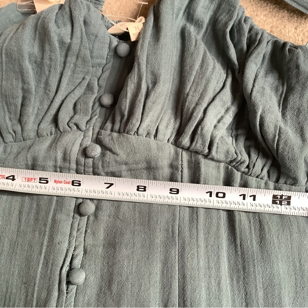 100% cotton, lined NWT,  Med long dress - Picture 4 of 8